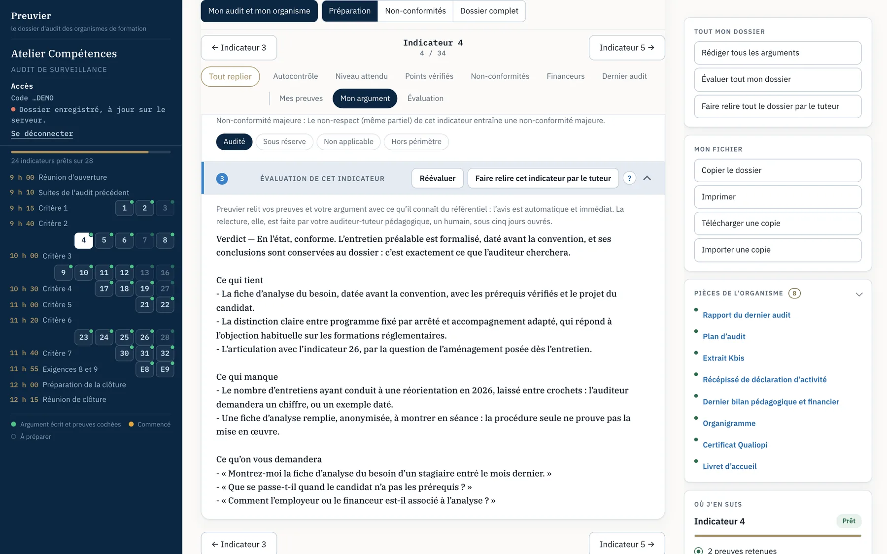 Faites-vous évaluer avant l’audit